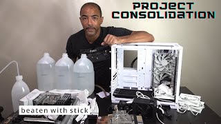 Project Consolidation  Lian Li 011 Dynamic Mini Snow Edition Teardown [upl. by Nomelihp]