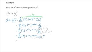 Binomial Expansions  Finding a Specific Term without writing all of the terms  Tutorial 2 [upl. by Maya]