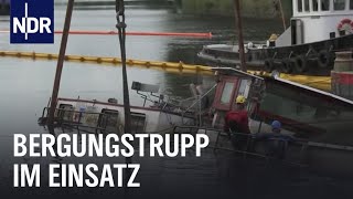 Bergung eines Binnenschiffes auf der Weser  Die Nordreportage  NDR Doku [upl. by Morty]