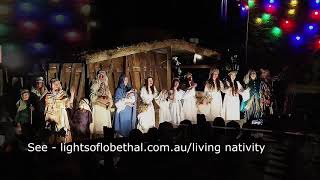 Lights of Lobethal  Living Nativity [upl. by Landes]