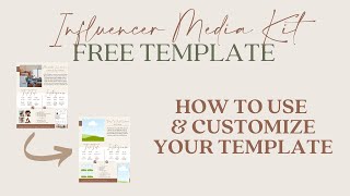 How to Customize your FREE Media Kit Template on Canva [upl. by Ahsenac]