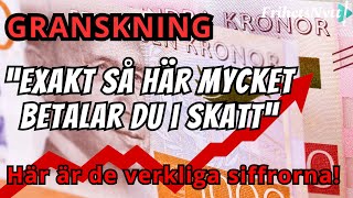 Exakt så mycket betalar du i skatt i verkligheten  quotMycket högre än vad folk trorquot [upl. by Nerissa]