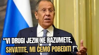 Lavrov uputio BRUTALNU poruku Zapadu quotPOBEDA ĆE BITI OSTVARENA VI DRUGI JEZIK NE RAZUMETEquot [upl. by Huda83]