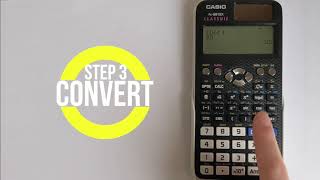 Casio FX991EX Classwiz How to convert numbers between Decimal Binary Hexadecimal and Octal [upl. by Iva]