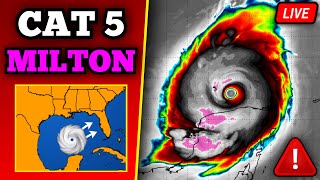 🔴 BREAKING Major Hurricane Milton Update  Catastrophic Impacts In Florida  24 Hours Till Landfall [upl. by Aicertap125]