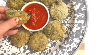 CROQUETAS DE ARROZ Y ESPINACA muy faciles y con pocos ingredientes 🍚✨ [upl. by Geraud301]