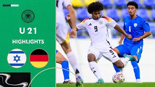 Adeyemi and Tresoldi score braces  Israel vs Germany 15  Highlights  Under21 EURO Qualifier [upl. by Mikihisa228]