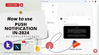 How to use Push notification in Kodular in 2024  Send Any Notification in your app [upl. by Uticas]