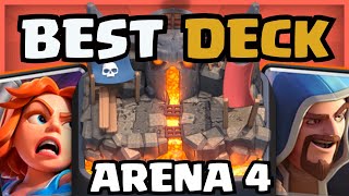 NEW 1 BEST DECK FOR ARENA 4 IN CLASH ROYALE [upl. by Gemini477]