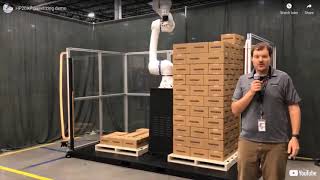 HC20 Collaborative Robot Palletizing Demonstration [upl. by Ahsekim106]