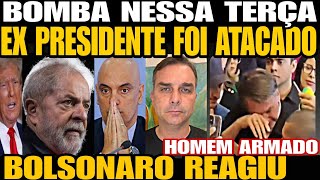 Bomba NOVO ATENTADO CONTRA EX PRESIDENTE HOMEM ARMAD0 BOLSONARO REAGIU APÓS RETALIAÇÃO d MINISTR [upl. by Hilda540]