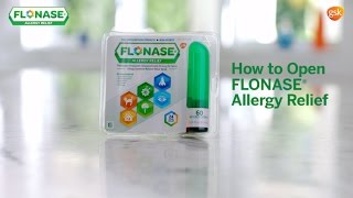 FLONASE Allergy Relief How To Open [upl. by Bettine23]