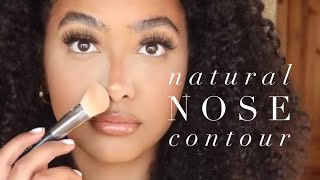 NATURAL NOSE CONTOUR  BEGINNER FRIENDLY [upl. by Arawaj]