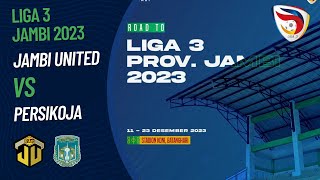 Jambi United 1 vs 1 Persikoja TUNDA PENYISIHAN LIGA 3 JAMBI 2023 [upl. by Nomaid528]