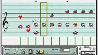 Lufia 2 Sinistral Battle Theme on Mario Paint Composer [upl. by Arelc]