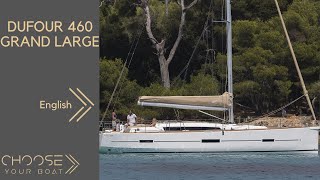 DUFOUR 460 Grand Large Guided Tour Video in English [upl. by Sinnal]