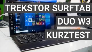 TrekStor SurfTab duo W3 Kurztest Mein erster Eindruck  Deutsch [upl. by Atiana]