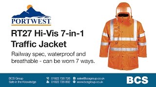 Portwest RT27 HiVis 7 in 1 Traffic Jacket [upl. by Ymor]