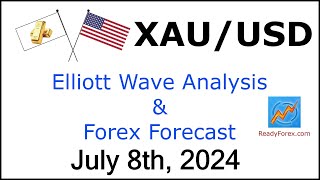 XAUUSD Elliott Wave Analysis  Gold Analysis  July 8 2024  XAUUSD Analysis Today [upl. by Champagne]