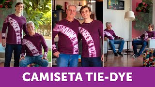 CAMISETA TIEDYE  COMO FAZER O TINGIMENTO [upl. by Tomlin694]