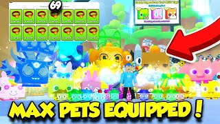 I Got MAX PETS EQUIPPED In Pet Simulator 99 [upl. by Aynekal]