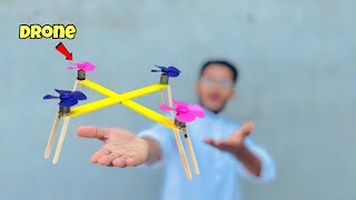 How to make drone at home easy  Drone making at home  DIY  Drone flying [upl. by Anum]