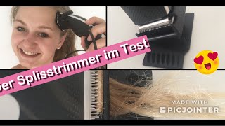 Splisstrimmer im Test  Spliss entfernen mit dem Haarschneideaufsatz [upl. by Dnalevelc]