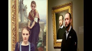 21 amazing Look alikedoppelgänger Selfies in ART Museum [upl. by Cirtap3]