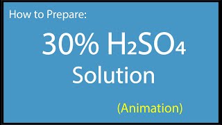 How to prepare 30 solution of h2SO4  30 HCL solution of 98 h2SO4  30 percent h2SO4 solution [upl. by Eserahc]