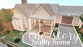 Bloxburg Onestory Family Home  House Build [upl. by Ylluz]