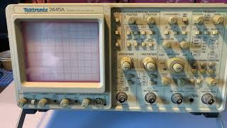 Tektronix 2445A power on and display test [upl. by Mackoff653]