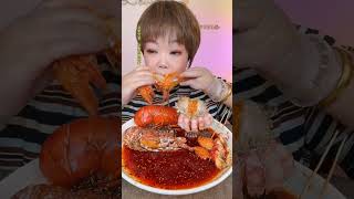 shrimp mukbang seafood [upl. by Stokes637]