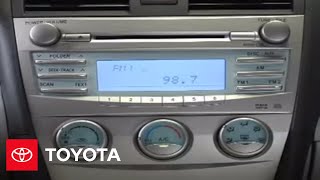 2007  2009 Camry HowTo CD Function  Single CD Player  Toyota [upl. by Keelby]