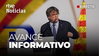 CATALUÑA ESPECIAL INFORMATIVO por el REGRESO DE PUIGDEMONT a ESPAÑA  RTVE Noticias [upl. by Nihi]