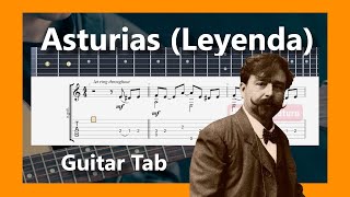 Asturias  Leyenda   Isaac Albéniz  Guitar Tab [upl. by Aidole]