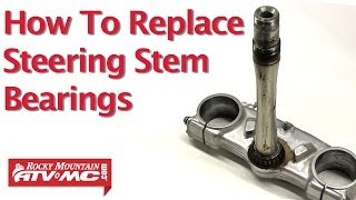 Motorcycle Steering Stem Bearing Replacement [upl. by Julienne78]