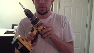 How to change a drill bit on a cordless drill howto video instructions [upl. by Darnoc501]