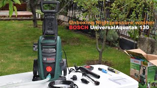 Unboxing High pressure washer BOSCH UniversalAquatak 130  Bob The Tool Man [upl. by Elinad2]