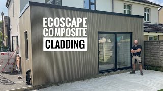 How To Fit Composite Slatted Cladding to a concrete block extension [upl. by Lobell]