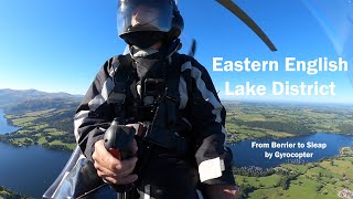 Gyrocopter through the Eastern English Lake District [upl. by Fredrick]