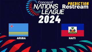 Haiti vs Aruba Live CONCACAF Nations League 2024 Commentary Score amp Highlights [upl. by Anwadal]