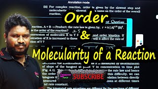 3 Order amp Molecularity of a Reaction class 12  CBSE Chemistry [upl. by Arbua]