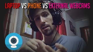 Are Laptop Cameras Any Good Laptop vs Phone vs External Webcam [upl. by Ardnusal]