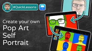 Create your own Pop Art Self Portrait in Keynote  iPad QuickLessons [upl. by Piper]