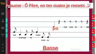 Psaume  Ô Père en tes mains je remets mon esprit  AELF  JFD  Basse [upl. by Intirb]