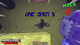 ENDER DRAGON vs MACE ONE SHOT IN MINECRAFT HARDCORE [upl. by Tik]