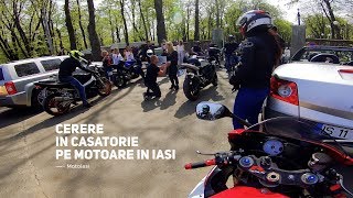 MotoIasi  Cerere in casatorie pe motoare in Iasi  Motorcycle marriage proposal MotoIasi [upl. by Sager]