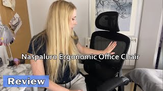 Naspaluro Ergonomic Office Chair Assembly amp Review [upl. by Heddy959]