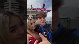 IL FUBBE E MATILDE PAGANO INTER O MILAN tiktok webboh stardusthouse italia bacio video outfit [upl. by Alegnasor]