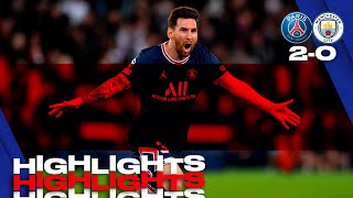 HIGHLIGHTS  Paris SaintGermain 20 Manchester City ⚽️ Gueye amp Messi [upl. by Krys]